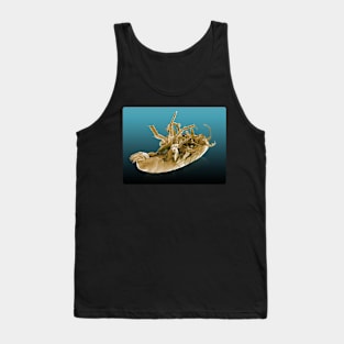 Alien Sci fi Scary Creature lying on back Tank Top